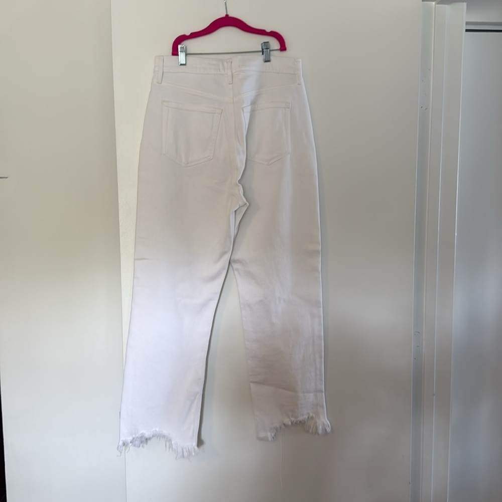 Ann Taylor LOFT The 90s Straight Jean In White 28/6" - Picture 4 of 9